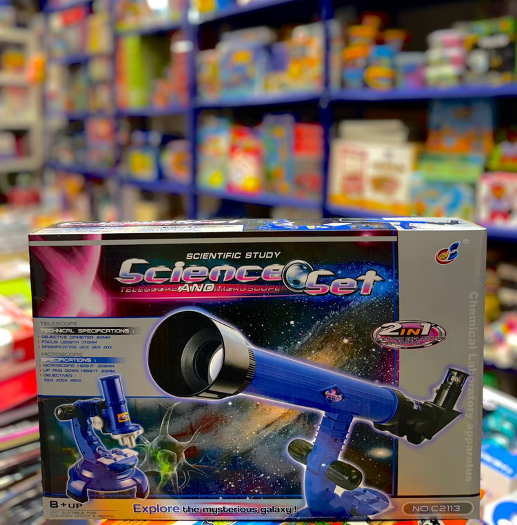 ست تلسکوپ و میکروسکوپ science set 2113