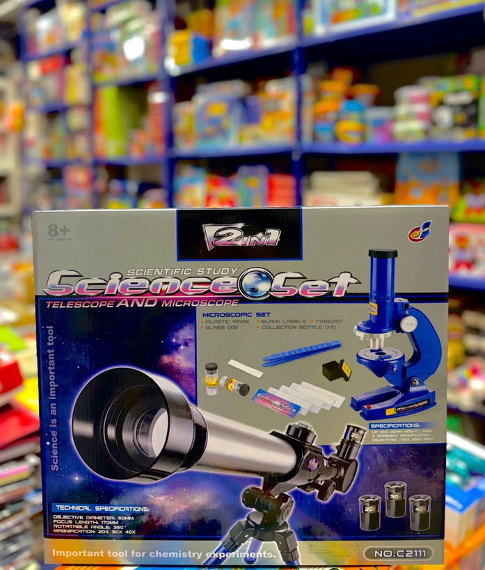 ست تلسکوپ و میکروسکوپ science set 2111